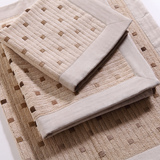 棉麻真皮沙发垫坐垫四季通用简约现代中式实木亚麻沙发巾加厚防滑