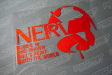 PROart创意 EVA NERV HF贴纸 汽车贴纸 改装车贴 划痕贴 反光贴