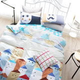 韩国家可爱清新风格纯棉四件套三件套 床单床笠床品被套