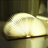 热销创意翻页四色书本灯小夜灯USB充电LED折叠书灯装饰床头台灯