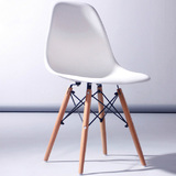 伊姆斯椅欧式靠背木头特价麻将塑料椅子新中式新款酒店咖啡厅餐椅