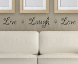 英文墙贴Live Laugh Love 英文名言 卧室客厅英语教室装饰
