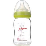 Pigeon/贝亲 宽口径玻璃奶瓶160ml（绿色）AA72