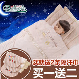 有机彩棉婴儿睡袋春夏秋冬儿童彩棉睡袋多功能新生儿抱被抱毯两用