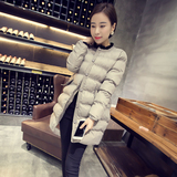 8130#2015冬季新款韩版棉衣修身显瘦中长款棉服外套女士潮学生
