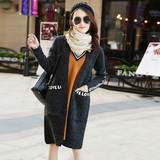 品牌2015秋季女装开衫韩版加厚秋装通勤长袖新款单件今年棉毛衣