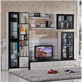 实木液晶电视柜现代简约组合地柜电视机柜墙柜视听柜整体客厅柜子
