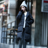 2015冬装女棉服韩版大衣情侣装面包外套加厚大码中长款宽松潮棉衣