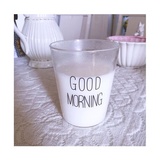 玻璃早餐杯 日式早餐杯牛奶杯果汁杯玻璃水杯透耐热玻璃