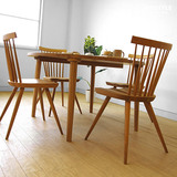 北欧宜家餐桌椅组合全实木白橡木圆桌椅小户型原木色餐台特价包邮