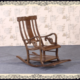 红木家具 红木椅子鸡翅木摇椅全实木椅子靠背椅子小坐凳摇凳子