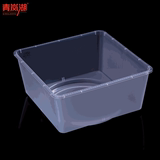 青岚湖 休闲食品缸 蜜饯盒 超市食品盒 PP塑料 透明 方形 保鲜盒