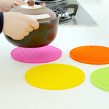 创意糖果色防水桌垫隔热垫硅胶餐垫锅垫可挂式大号碗垫 砂锅垫