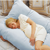 美国原装进口100%纯棉孕妇枕芯枕头 保健安睡枕 医生推荐科学设计