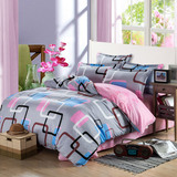眠夜韩式家纺床上用品磨毛四件套床单被套单人三4件套1.5/1.8/2.0