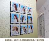 相片墙卧室客厅相框墙九宫格照片墙大韩水晶相框9相框组合创意组