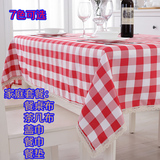 餐桌布台布活动田园茶几布盖巾定制格子长方形桌布布艺客厅餐厅