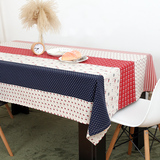 布艺餐桌布小清新欧式简约现代田园纯棉麻时尚长方形桌布茶几台布