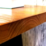 桌工作台书桌泡茶桌美式loft仿古实木餐桌办公长桌仿古电脑桌会议