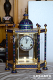 钟 景泰蓝电镀金机械座钟 老式上弦古典台钟 仿古董欧式钟表