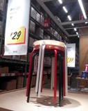 玛留斯 凳, 红色、黑色、白色 简约款式凳子 椅子 宜家代购 IKEA