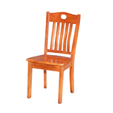 实木餐椅家用简约现代白色靠背全橡木椅子凳子酒店餐厅餐桌椅特价