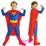 六一儿童节服装化妆舞会演出cosplay服饰超人披风儿童超人服装新