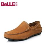 Belle/百丽男鞋夏季专柜同款牛皮舒适休闲男单鞋豆豆鞋男3RT01BM5