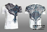 美国直邮 AFFLICTION男士UFC白色时尚个性克罗心十字运动短袖T恤