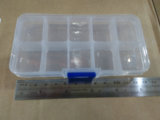 迷你小号 10格元件盒 芯片螺丝盒 塑料盒 整格连体盖 单元格可拆