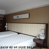 精品酒店宾馆家具新中式全套客房家具客栈床床头柜衣柜木饰面定制