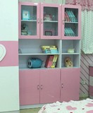 包邮书房粉色书柜儿童家具1单门2双门40 80公分烤漆套房书架柜子