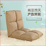 木优加厚懒人沙发 日式简约现代折叠榻榻米 可拆洗单人床上靠背椅
