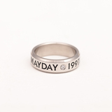 包邮明星纪念品版五月天1997钛钢镶钻戒指同款周边永不生锈热卖