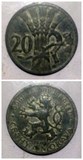 卖硬币的小火柴 捷克斯洛伐克 摩拉维亚 20哈勒 1940 20mm锌币km2