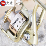 正品GW/光威渔轮GFW50 6+1轴金属线杯纺车轮钓鱼轮线轮海竿渔具