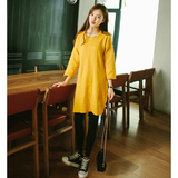 七分袖中长款套头毛衣2016韩版学院风针织衫打底衫学生内搭女装潮
