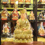 佛教用品 树脂地藏佛像 鎏金地藏王菩萨 沙金12寸30cm 玻璃钢工艺