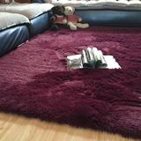客厅茶几纯色玫瑰吸尘器珊瑚绒超柔毯半圆形地毯 地垫 床边毯