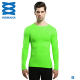 INSMANX男士运动紧身衣轻压塑身长袖塑型内衣吸汗透气跑步健身穿