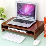 包邮双层笔记本增高架电脑托架办公桌面储物架键盘收纳显示器支架