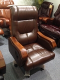 特价款 进口真皮老板椅 商务办公椅 可躺式红木大班椅 中班椅L875