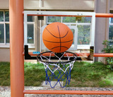 室内户外中型篮球架青少年运动挂式篮球板铁筐配大号篮球气筒