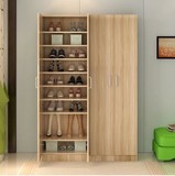 包邮特价现代简约大容量木质鞋柜储物收纳柜门厅两门三门简易鞋柜