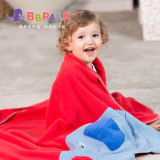 贝贝帕克 卡通宝宝毯子儿童双面摇粒绒毛毯 婴儿裹毯推车毯新款