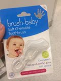 英国代购 Brush-Baby硅胶乳牙刷软胶 英国专业儿童牙医推荐 3岁下