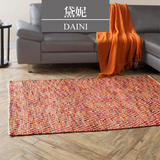 纯棉进口印度地毯孔雀手工编织客厅卧室现代简约日韩欧美小清新