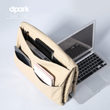 dpark联想电脑包14寸 苹果华硕戴尔惠普笔记本手提单肩公文包斜跨