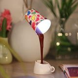 DIY神奇视觉创意咖啡杯台灯 LED礼品小夜灯 USB/电池两用护眼台灯