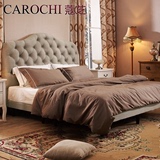 美式乡村床现代简约欧式床双人床1.8米美式床2米美式家具实木床架